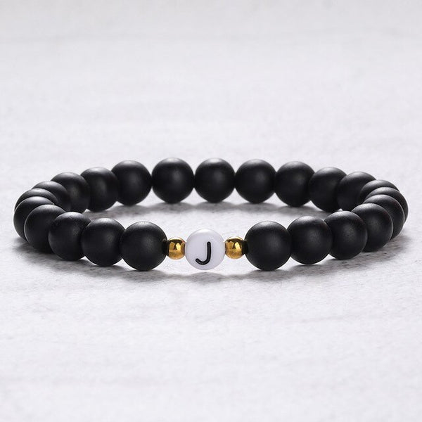 Couple hot sale initial bracelets