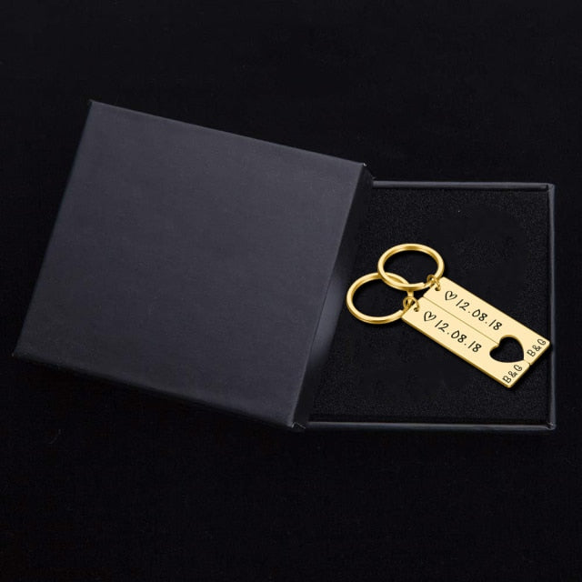 Personalized Keychains for Couples