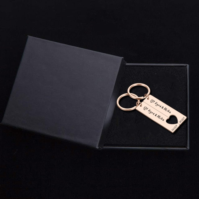 Personalized Keychains for Couples