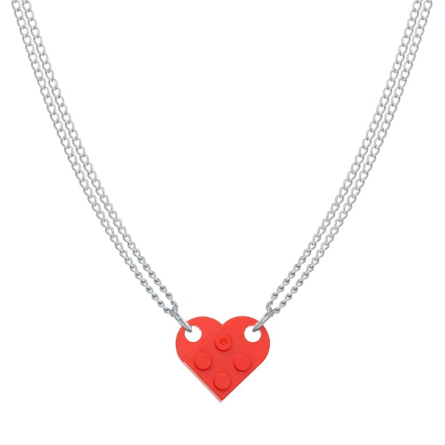 Lego Brick Heart Necklace My Couple Goal