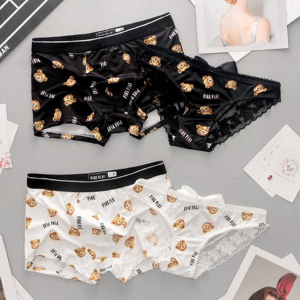 Cute Printed Milk Silk Couples Underwear Set Boxers, Shorts, And Pure  Cotton Ladies Briefs For Men And Women From Garrickica, $19.89