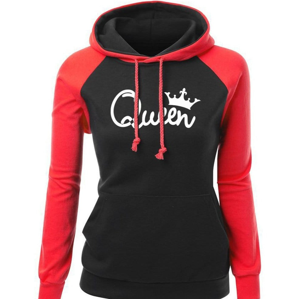 Queen hoodie red and black My Couple Goal