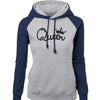 Queen hoodie red and black
