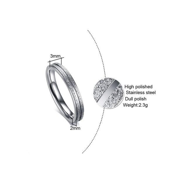 Silver wedding rings