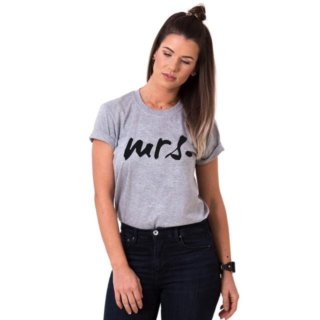 Mr and mrs t shirts