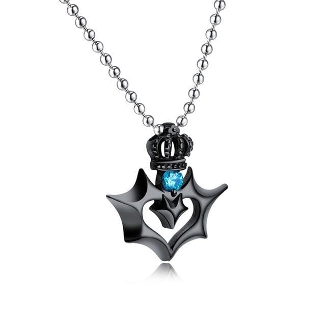 His and Her Heart Couple necklace