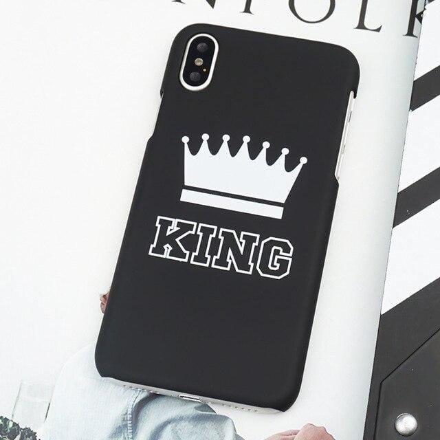 King and queen couple phone cases