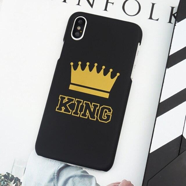 King and queen couple phone cases