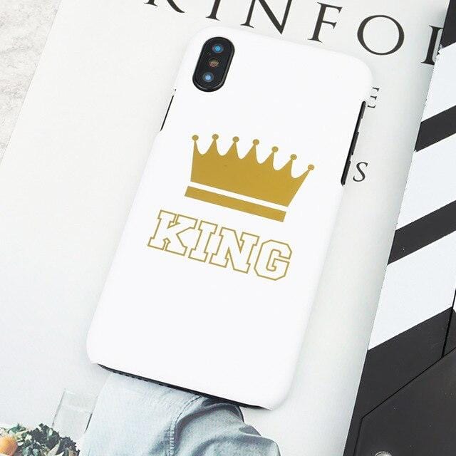 King and queen couple phone cases