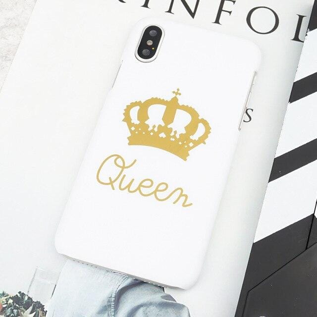 King and queen couple phone cases