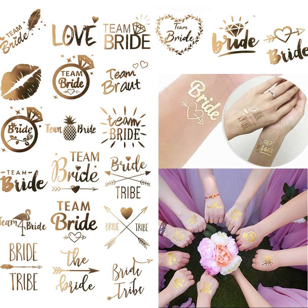 Bachelorette Party Temporary Tattoos