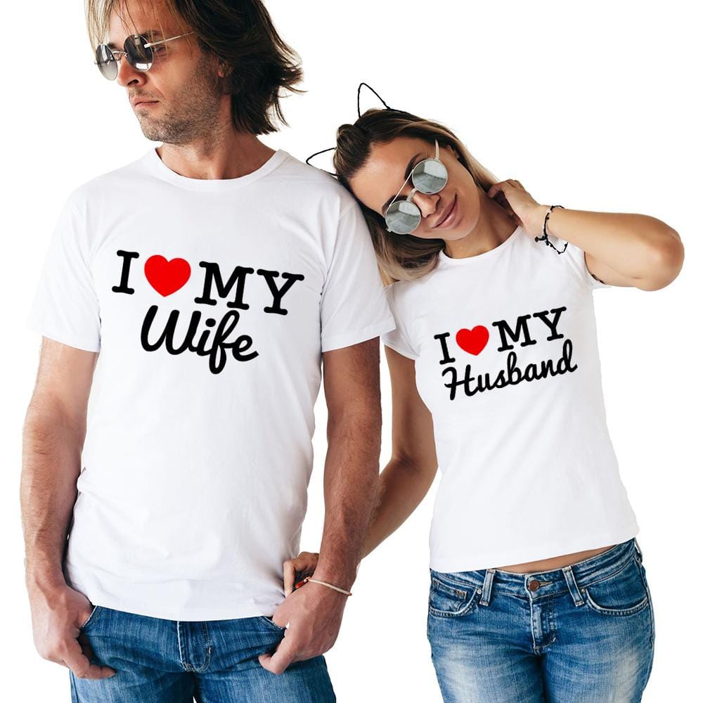 I love my husband couple t-shirt