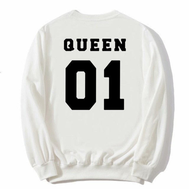King and queen sweatshirts