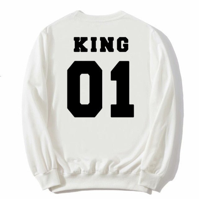 King and queen sweatshirts
