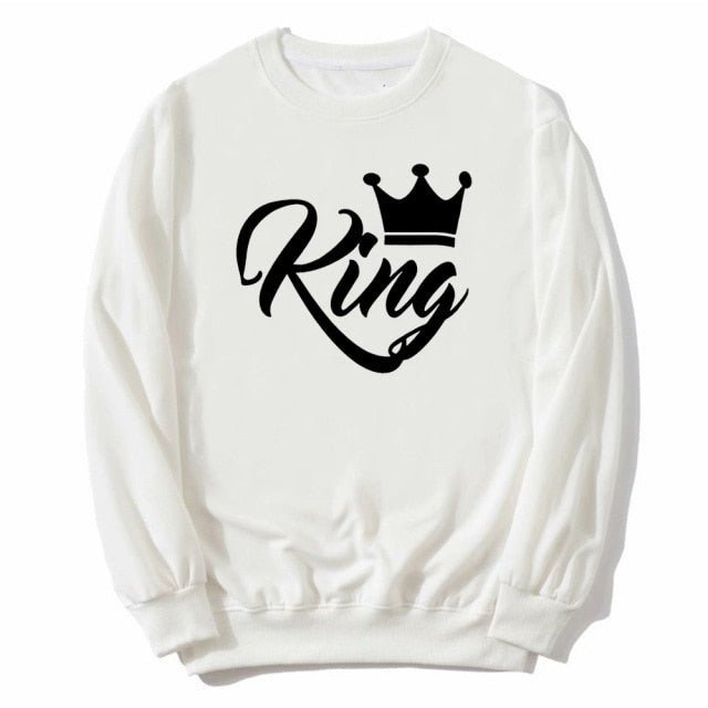 King and queen couple sweatshirts