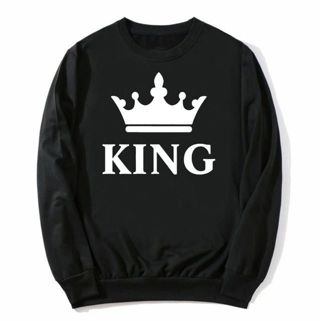King and queen couple sweatshirts