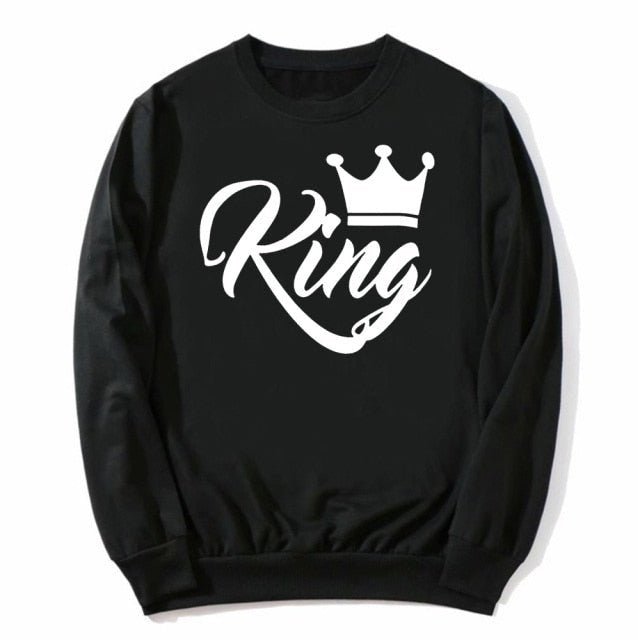 King and queen couple sweatshirts