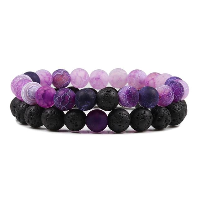 Purple Bead Bracelets