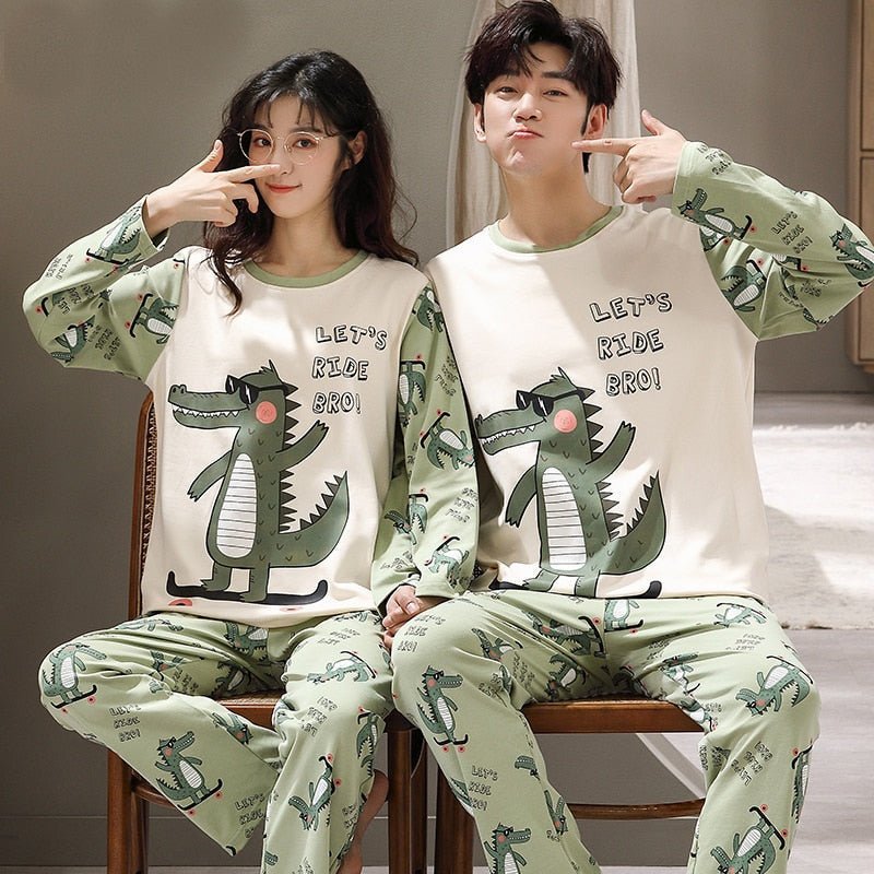 Crocodile Couple Pajamas