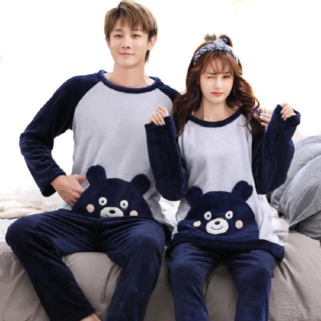 Cute Bear Pajamas Couple My Couple Goal