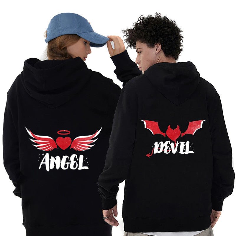 Angel and devil hoodie