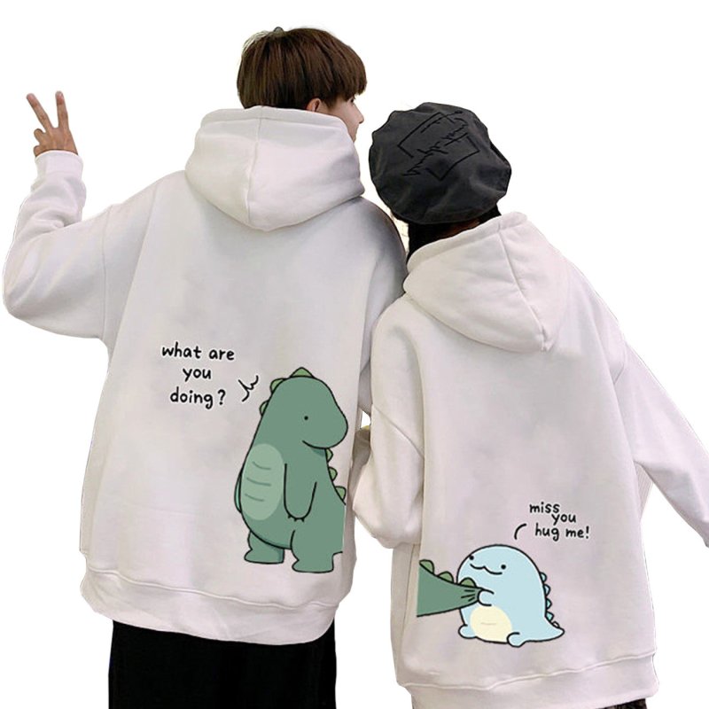 Dinosaur couple hoodie