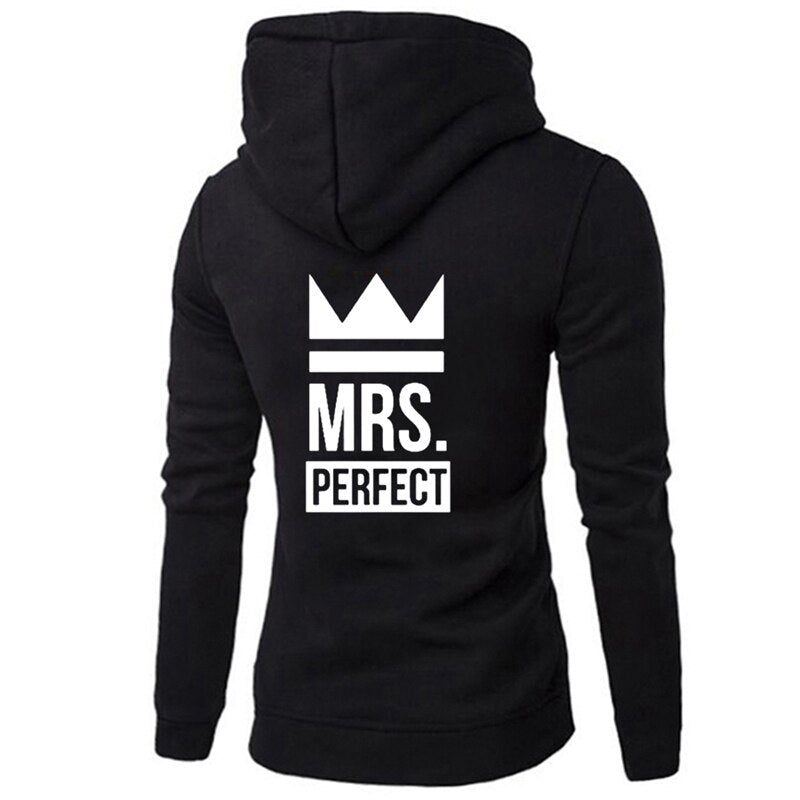 Mr and mrs perfect hoodies