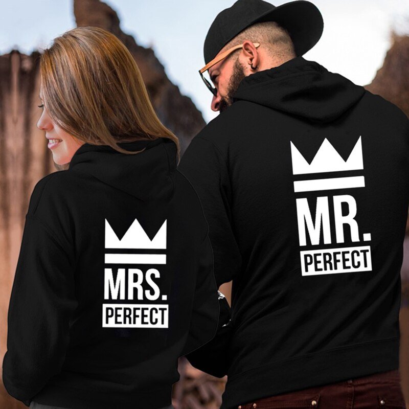 Mr and mrs perfect hoodies