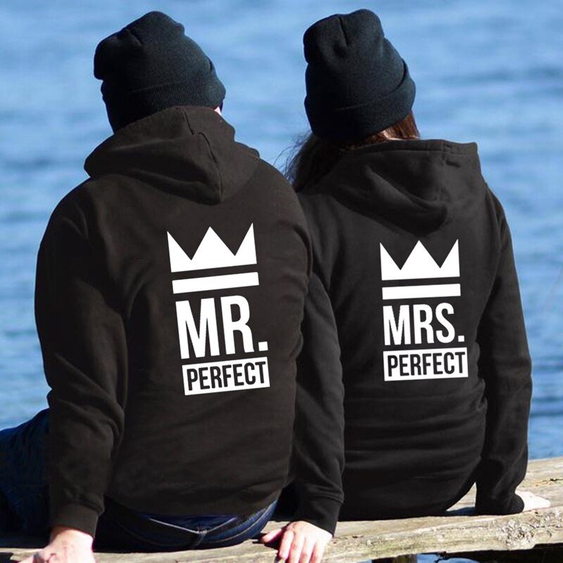 Mr and mrs perfect hoodies