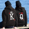 King and queen cards couple hoodies