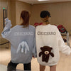 Plush couple sweatshirt