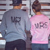 Mr and mrs sweatshirts