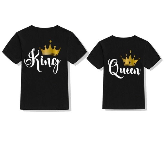 Partner Look Pärchen T-Shirt Set King Queen für Pärchen als Geschenk in versch. Farben S-4XL, Größe:S;Partner Shirts:Herren T-Shirt Schwarz = King 07 Partner Look Pärchen T-Shirt Set King Queen für Pärchen als Geschenk in versch. Farben S-4XL, Größe:S;Partner Shirts:Herren T-Shirt Schwarz = King 07