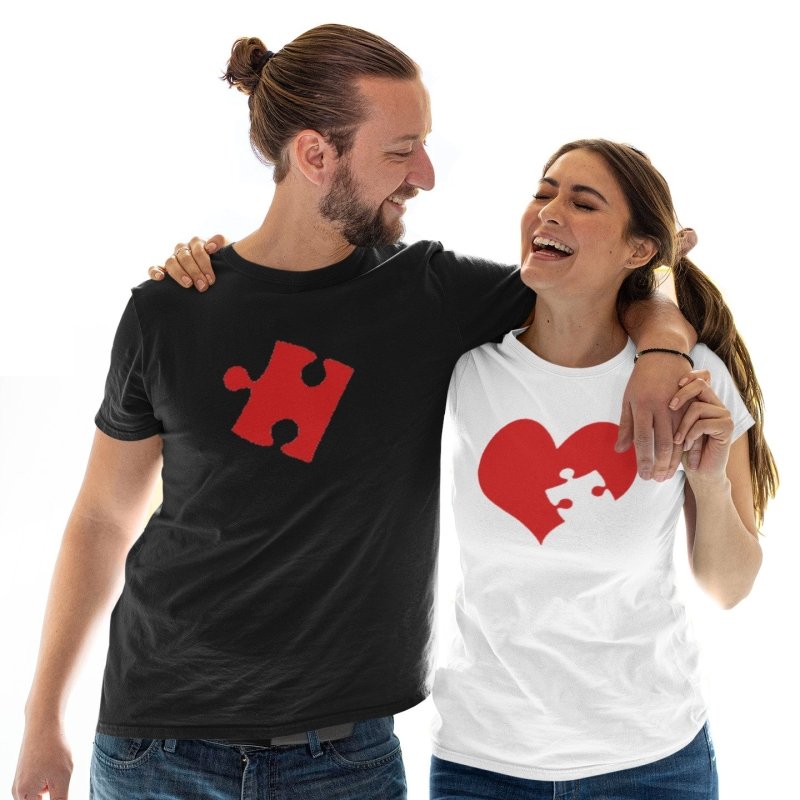Couple Valentines Shirt Puzzle