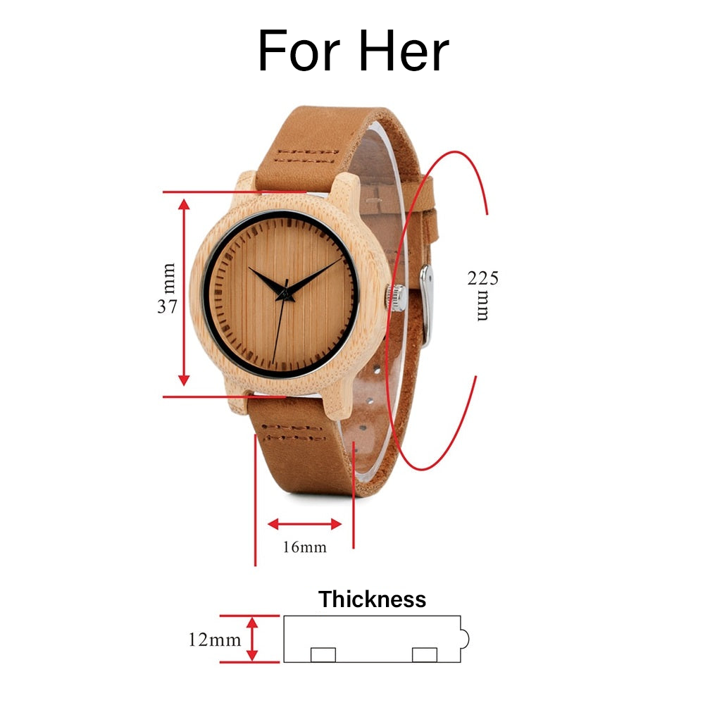 Couples wooden watches
